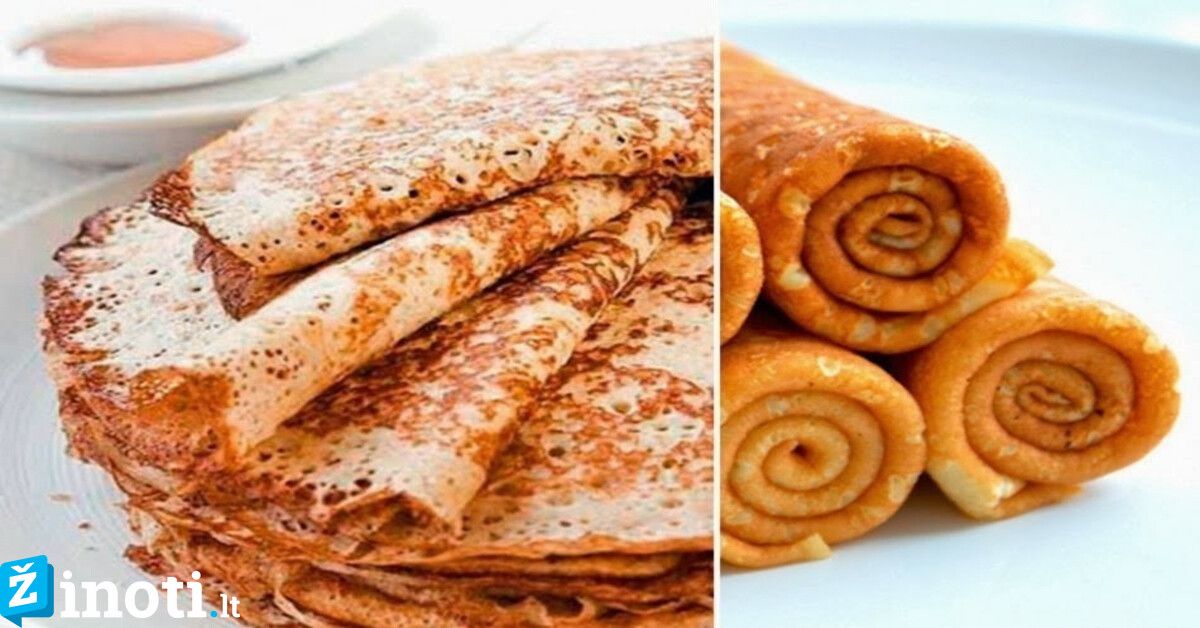 Užgavėnių blynai. Pasiruoškite receptus jau dabar!