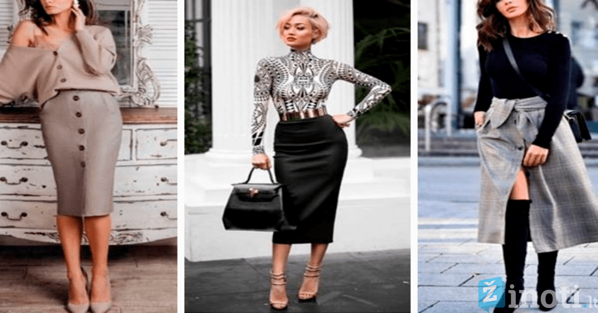 2020 m. mados tendencijos: kokie sijonai bus „ant bangos“