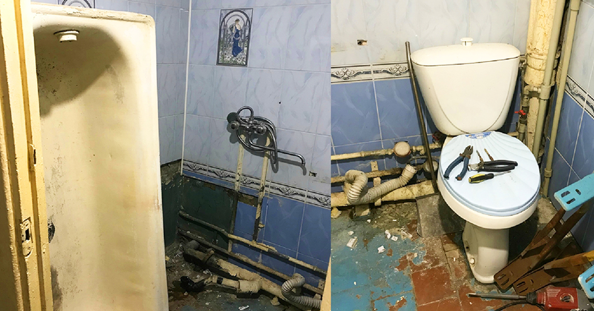 22 m. jaunuolis savo rankomis atnaujino mamos vonios kambarį