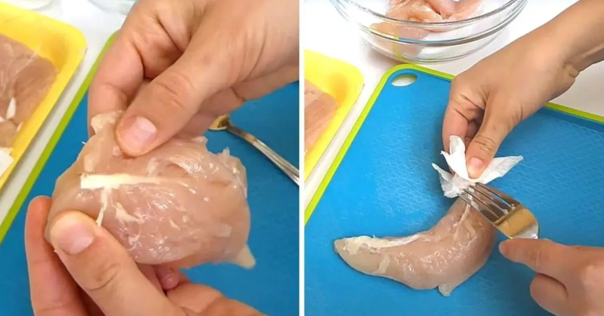 Vištienos krūtinėlės sausgyslę galima pašalinti per 5 sekundes. Sužinokite, kaip!