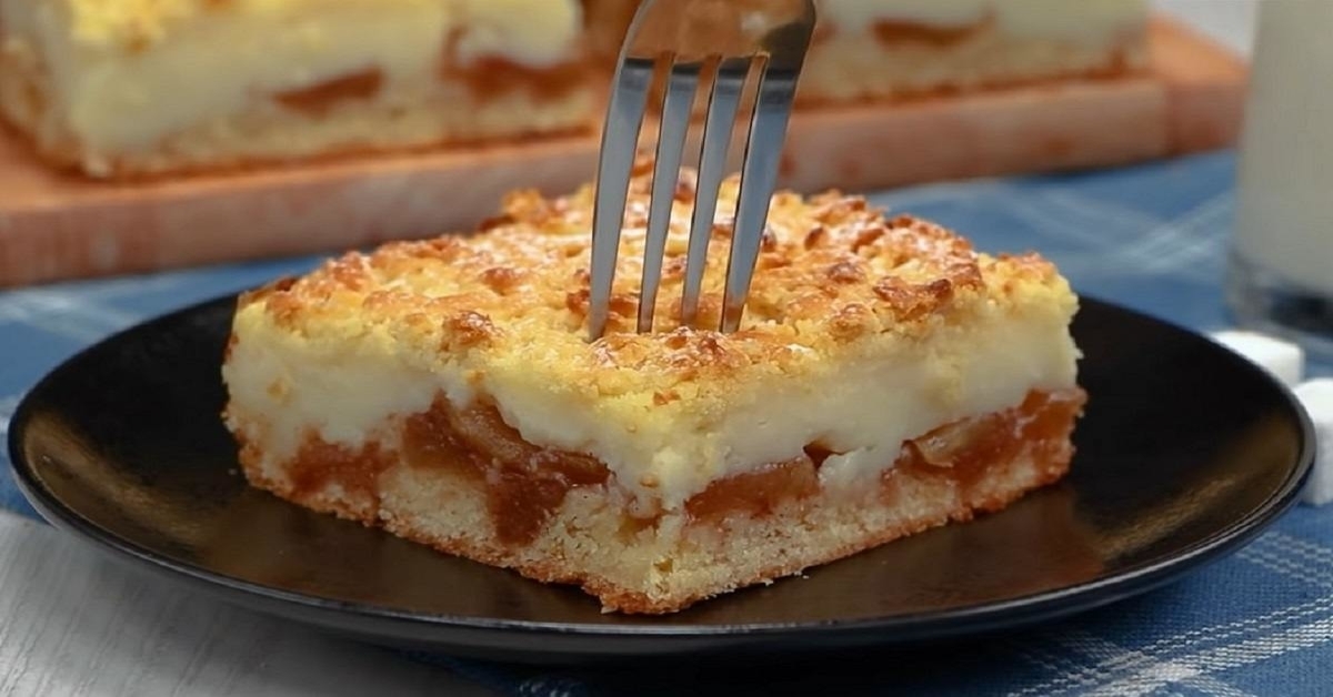 Labai greitas ir skanus obuolių pyragas. Palepinkite šeimą