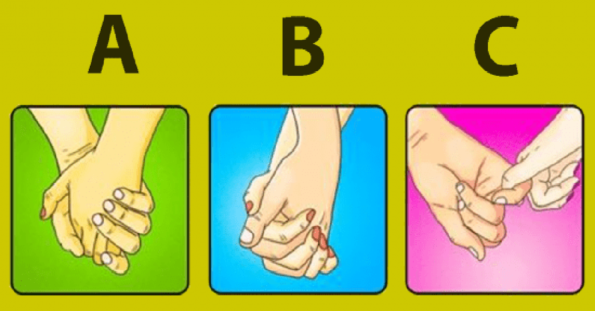 Testas: tai, kaip jūsų partneris laiko jūsų ranką, atskleis, ką jis jums jaučia