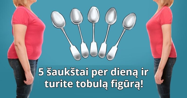 Dieta „5 šaukštai"- greitas būdas atsikratyti nereikalingų kilogramų