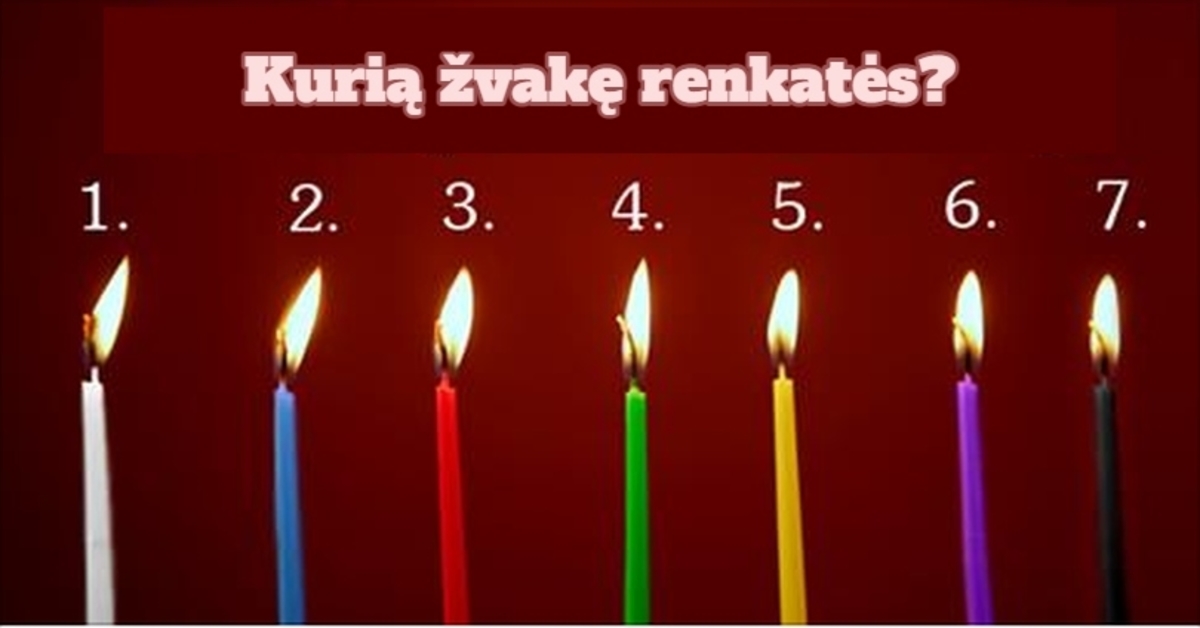 Pasirinkite žvakę ir perskaitykite jums skirtą prognozę