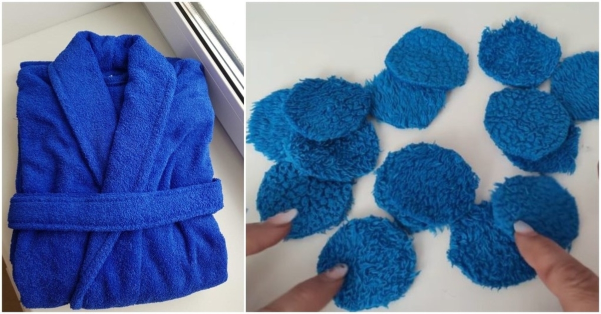 Neišmeskite seno chalato! Jį galima perdirbti į gražų vonios kilimėlį