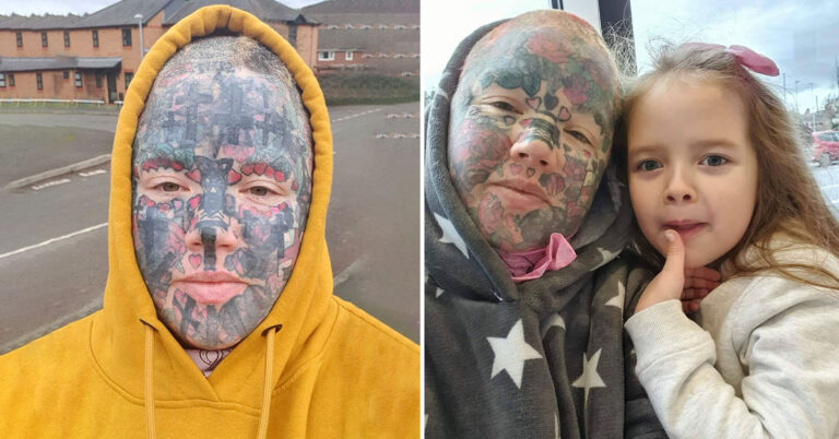 Dviejų vaikų mama dėl savo aistros tatuiruotėms negali susirasti darbo