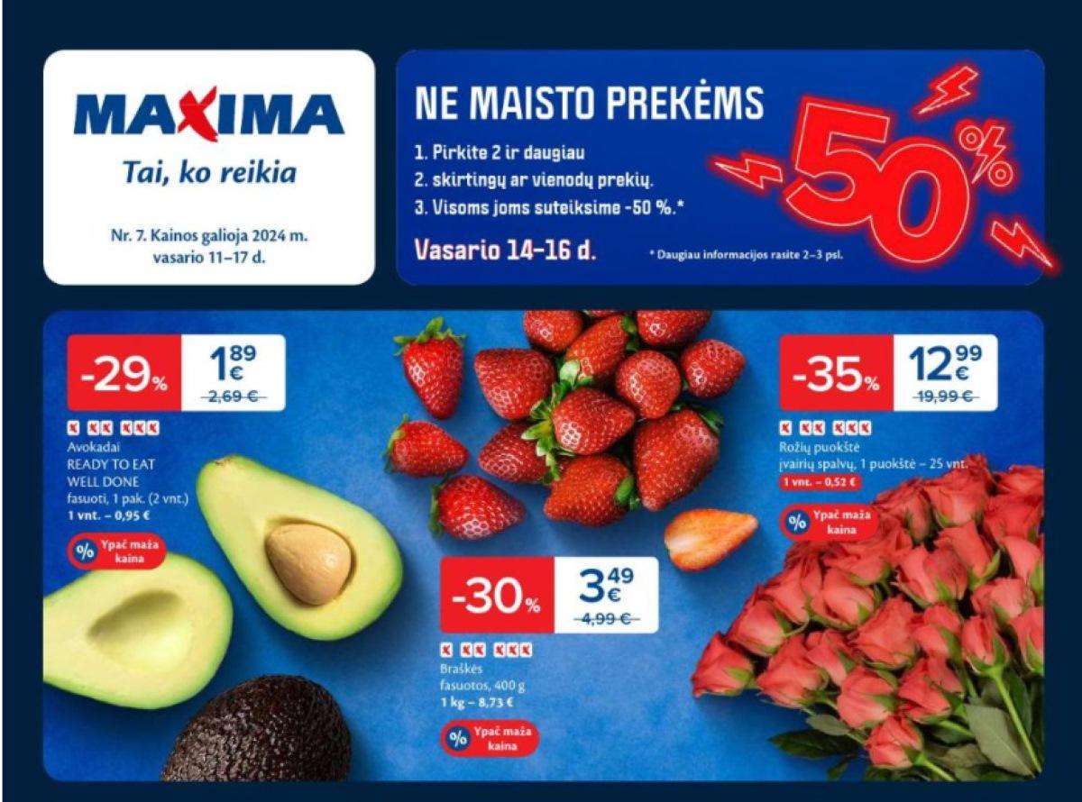 7 savaitės nuolaidos