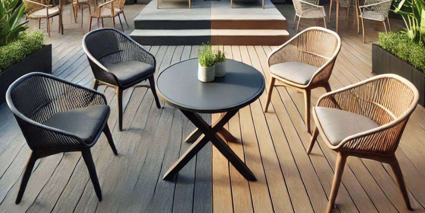 Tamsūs ar šviesūs lauko baldai komplektai: kuris variantas geresnis?