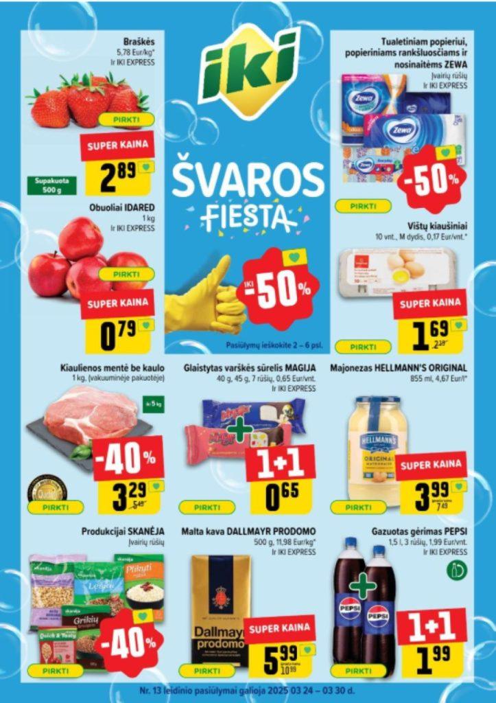 13 savaitės nuolaidos IKI