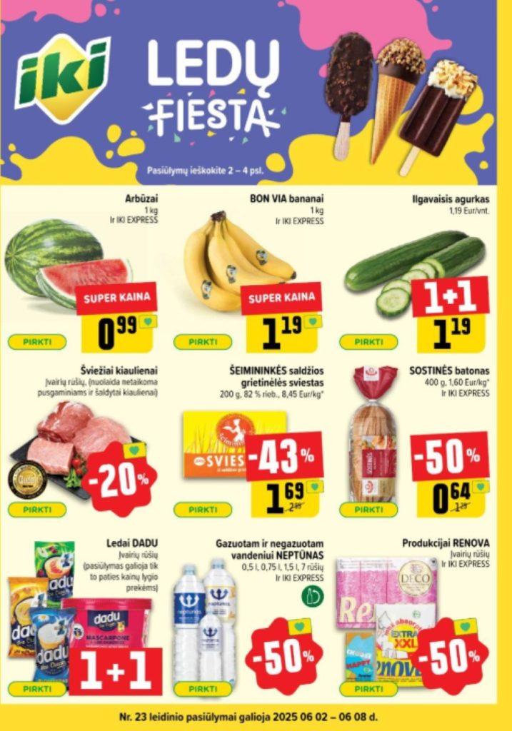 23 savaitės nuolaidos IKI