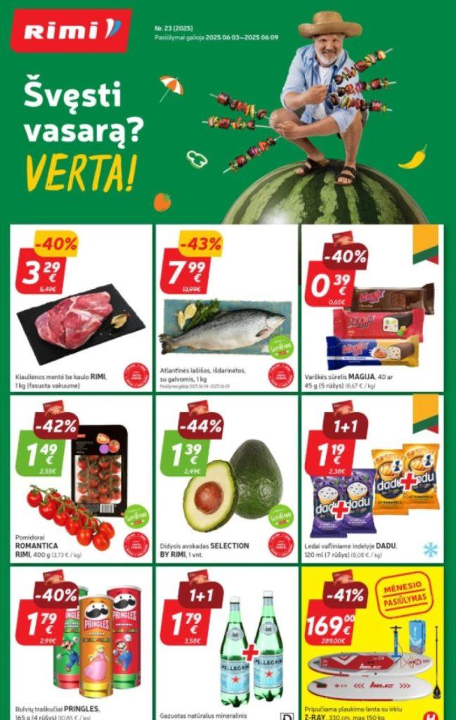 23 savaitės nuolaidos Rimi