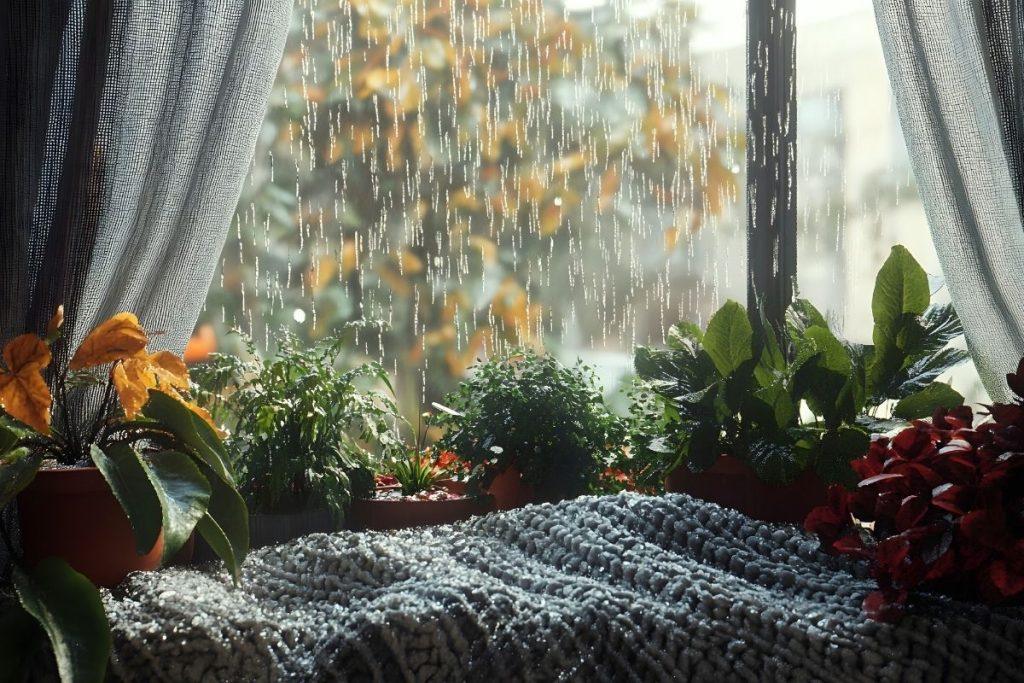 Šiuo antpilu galima laistyti kambarius augalus kartą per savaitę, pakeičiant įprastą laistymą