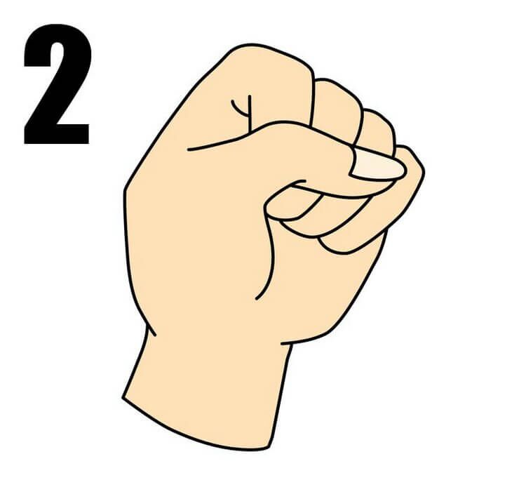 gniaužiate kumštį