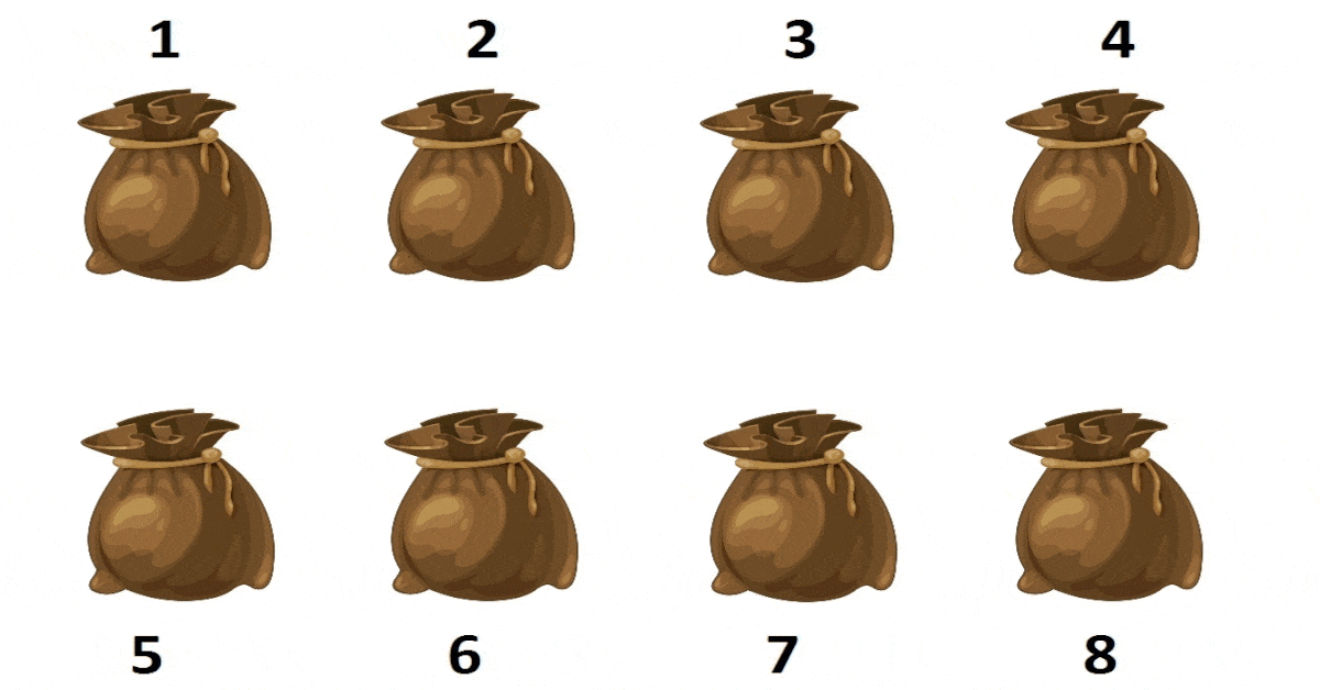 Intuicijos testas: kuriame krepšyje paslėpti pinigai?