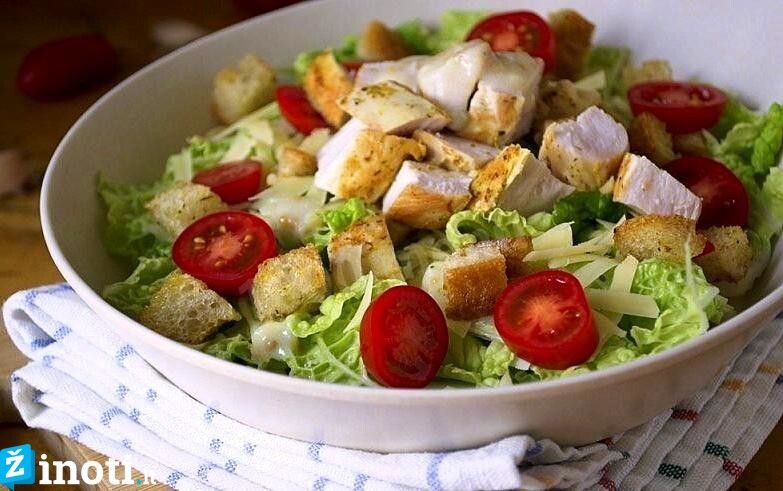 Cezario salotos. Receptas ir ruošimo ypatybės padės viską atlikti tobulai