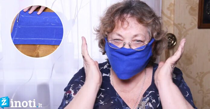 Apsauginė veido kaukė. Pasigaminkite šią apsaugą patys!