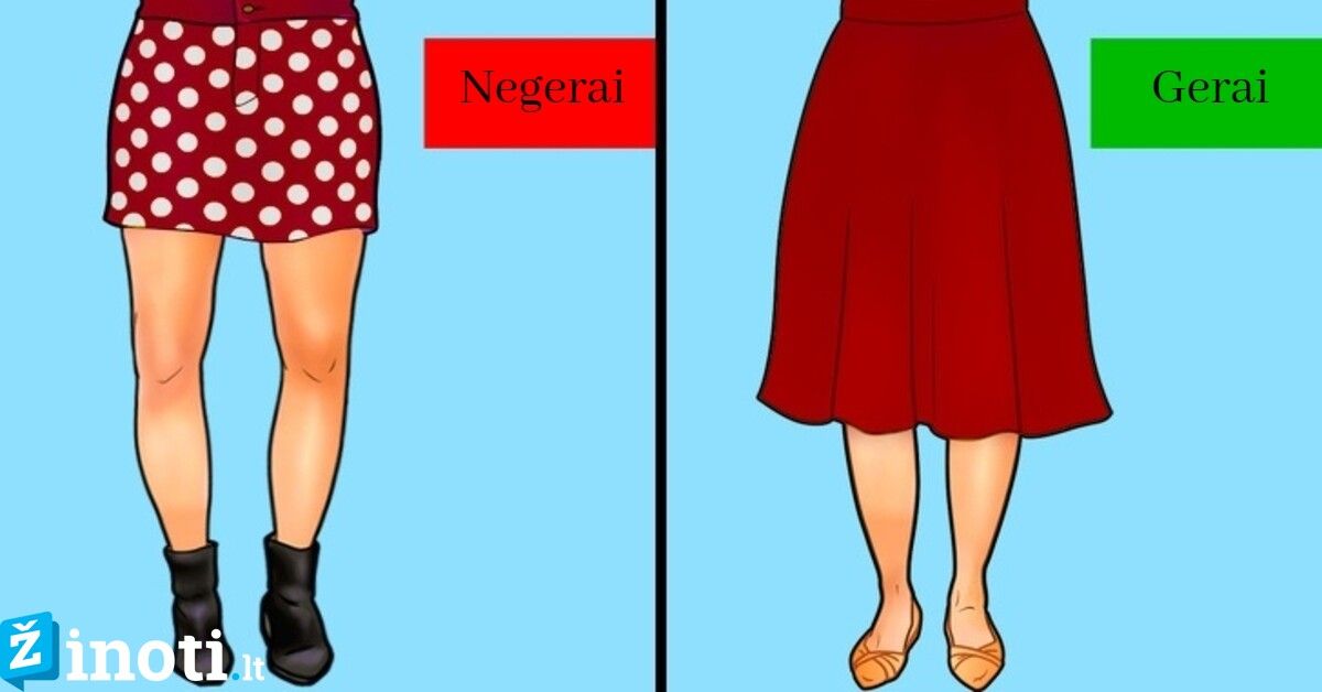 5 patarimai moterims, kaip pasirinkti tinkamus drabužius pagal jūsų kojas