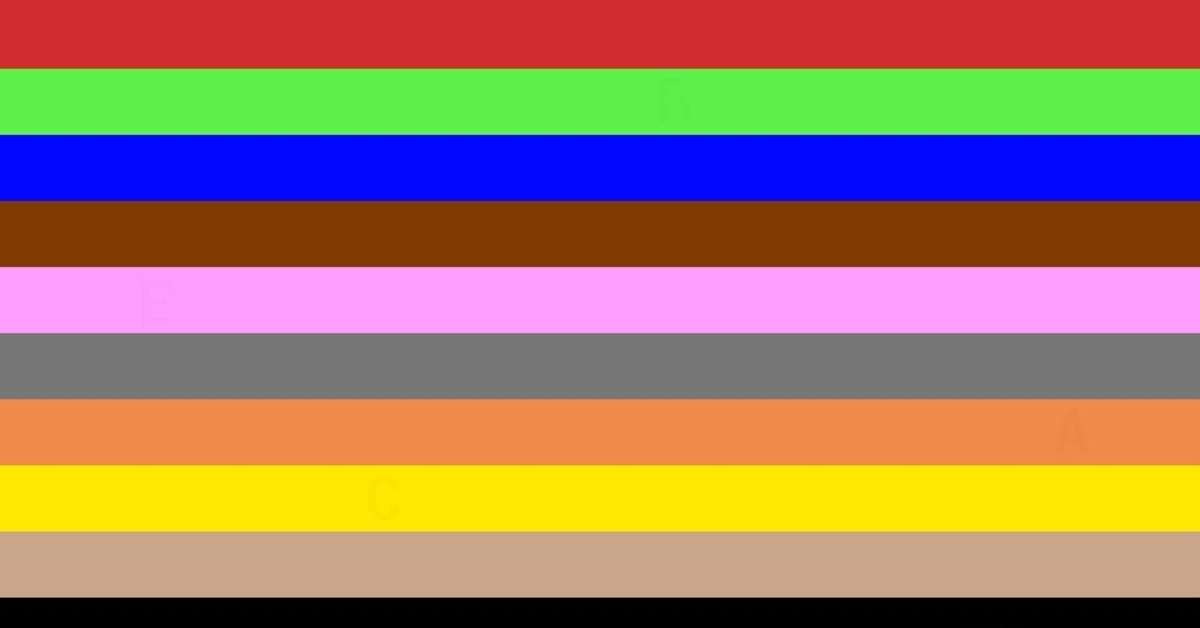 Galvosūkis: ar įžvelgsite 7 raides, paslėptas šiose spalvotose juostose?