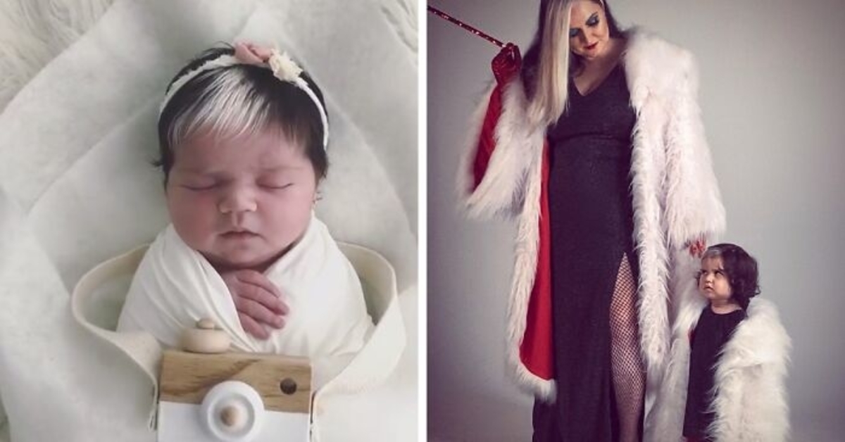 2 metų mergaitė su natūraliais baltais plaukais išpopuliarėjo internete