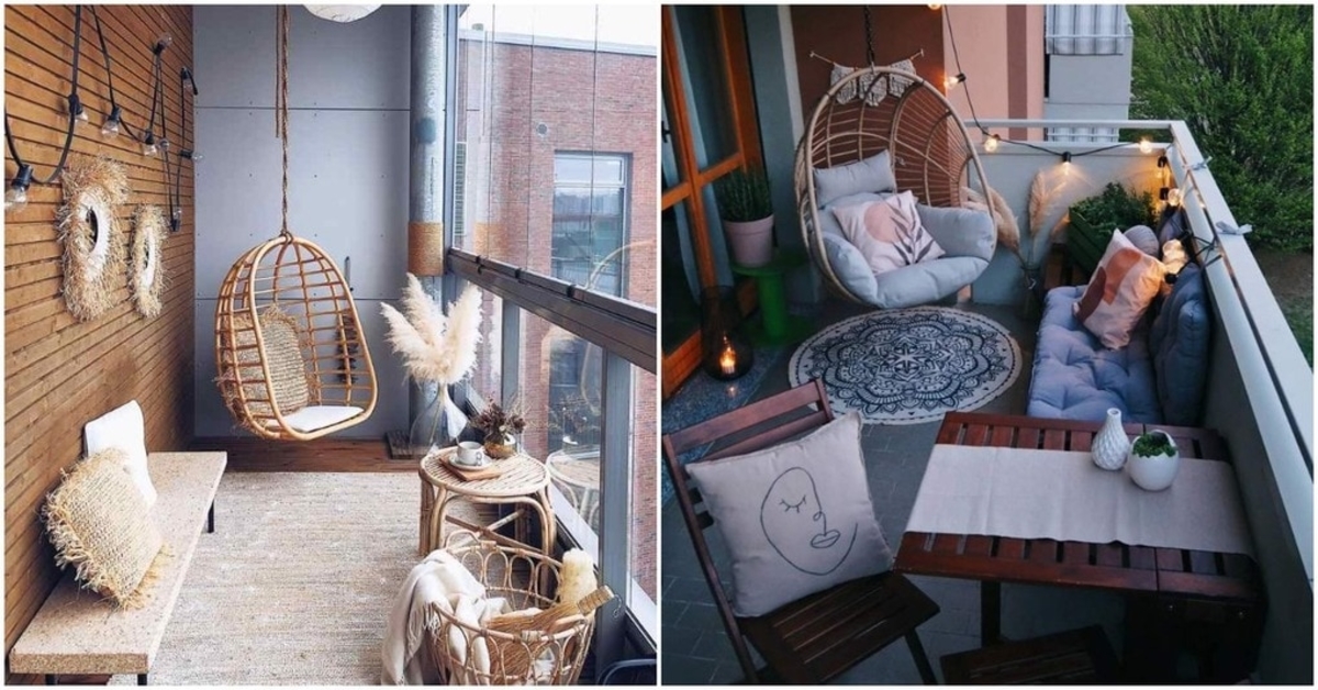 Įdomios idėjos, kaip sukurti jaukų boho balkoną