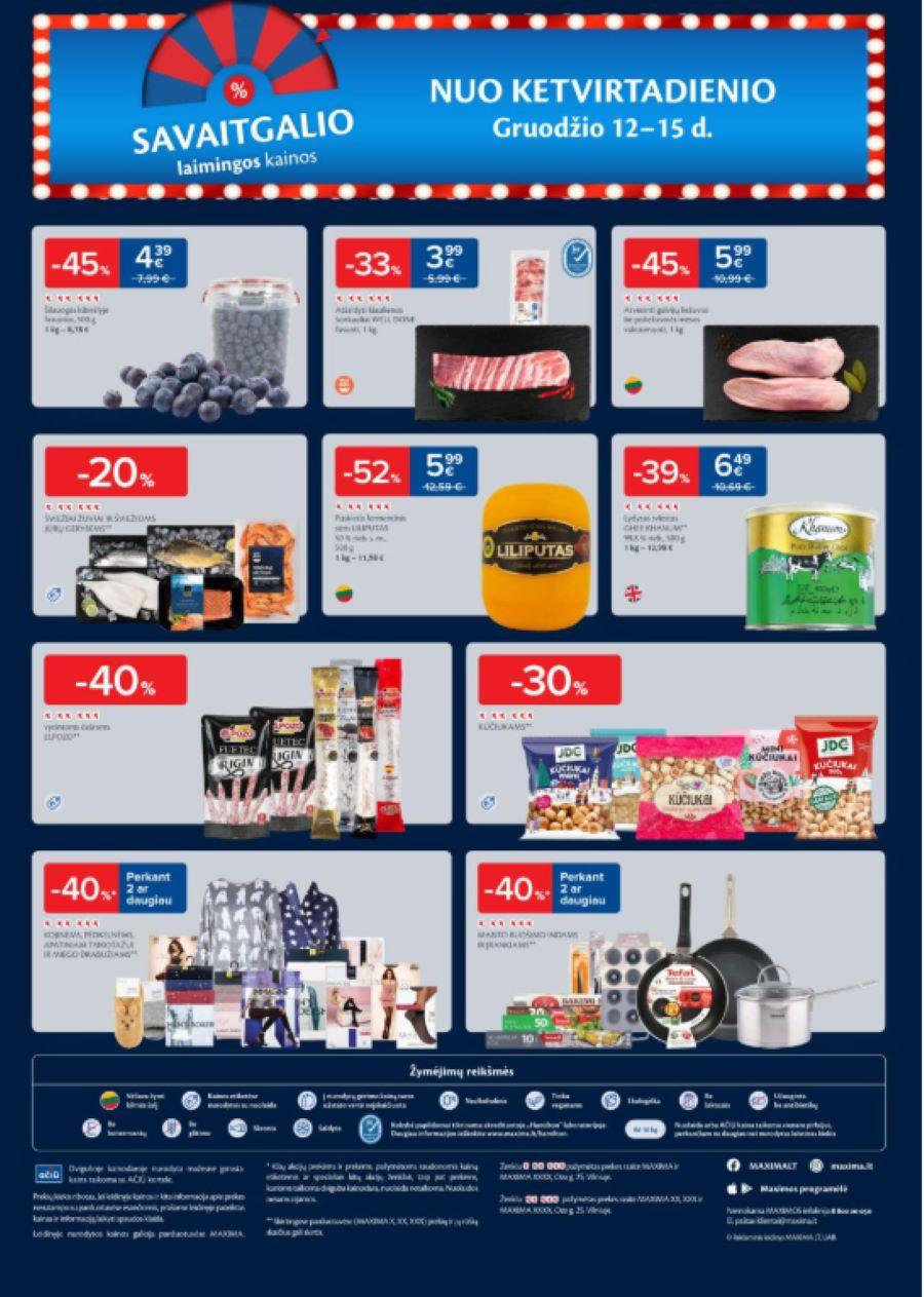 50 sav. savaitgalio akcijos Maxima