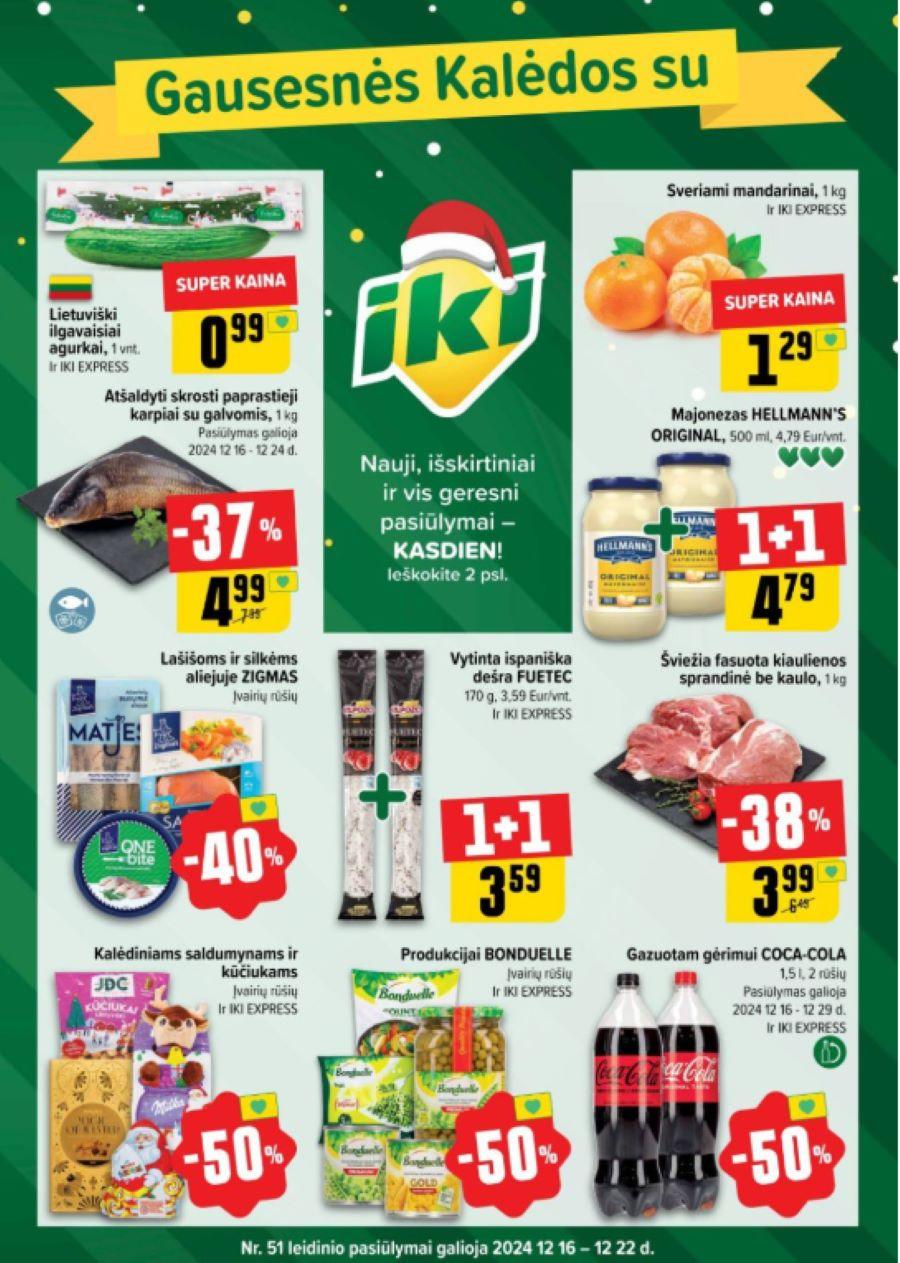 51 savaitės nuolaidos IKI