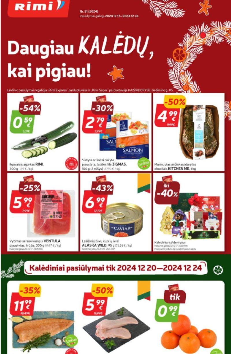 51 savaitės nuolaidos Rimi